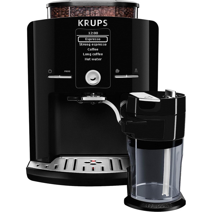 Krups Кофемашина на 2 чашки 1450 Вт, с кофемолкой, черная EA 8298 Krups, Чёрный
Krups Кофемашина на 2 чашки 1450 Вт, с кофемолкой, черная EA 8298 Krups, Чёрный