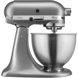 Кухонный комбайн 4.3 л, 1850 Вт, 10 скоростей, серебристый 5K45SSESL KitchenAid