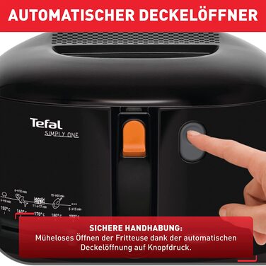 Фритюрница Tefal FF1608 Simply One / 1,2 кг / 1900 Вт