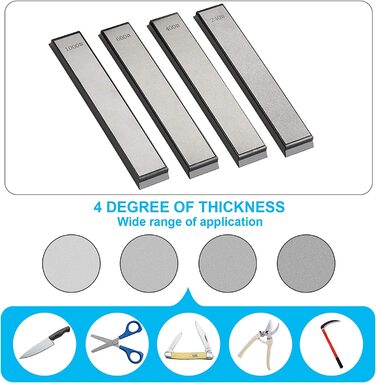 Набор точилок для ножей из нержавеющей стали с 4 алмазнми точильнми камнями 240/400/600/1000 для кухоннх ножей