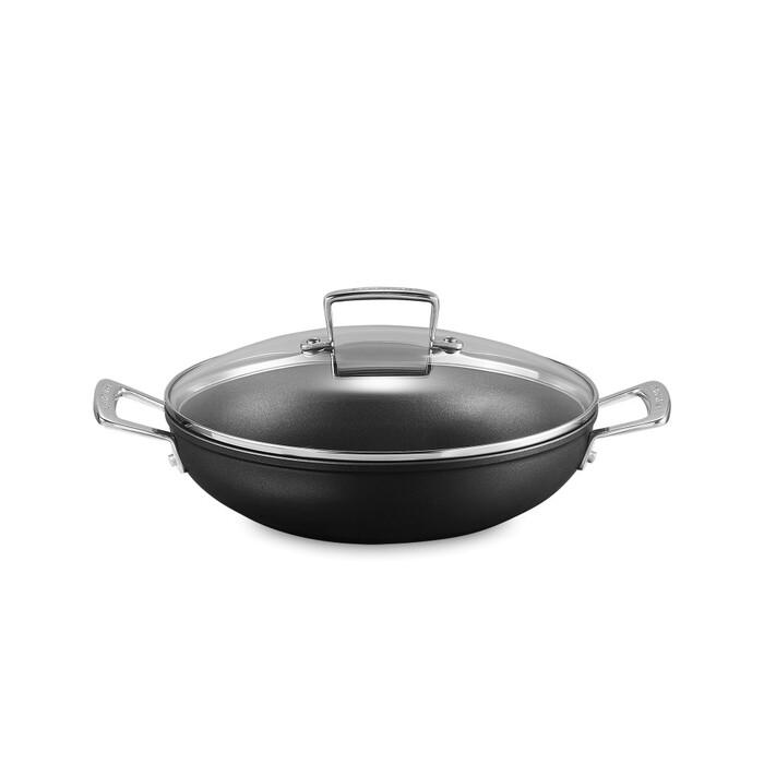 Кастрюля с стеклянной крышкой низкая 2,3 л черная Le Creuset