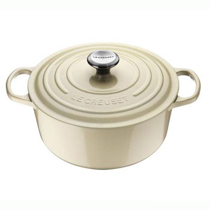 Кастрюля / жаровня с крышкой 26 см, жемчужный Le Creuset