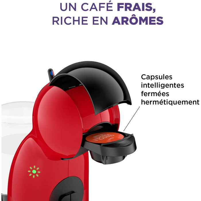 Капсульная кофемашина 0,8 л 1500 Вт, красная Nescafé Dolce Gusto Piccolo XS Krups