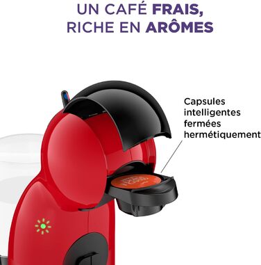 Капсульная кофемашина 0,8 л 1500 Вт, красная Nescafé Dolce Gusto Piccolo XS Krups