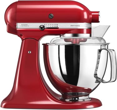 Кухонный комбайн 4.8 л, 300 Вт, 10 скоростей, красный Artisan Empire 5KSM175 KitchenAid