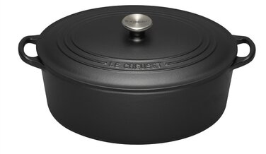 Гусятница / жаровня 31 см, черный матовый Le Creuset