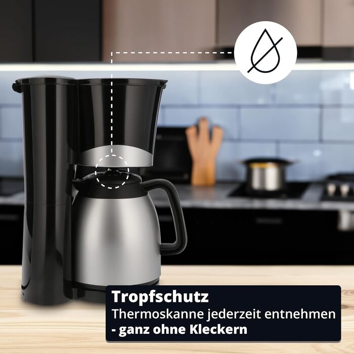 Кофемашина 1 л 870 Вт Black KHG