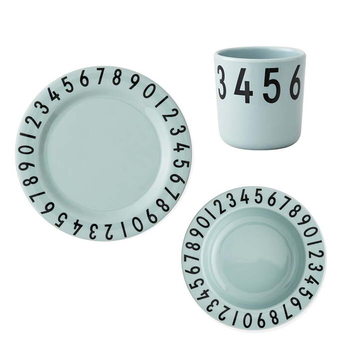 Design Letters Детский набор зеленый Melamingeschirr-Set The Numbers Design Letters 9620₽