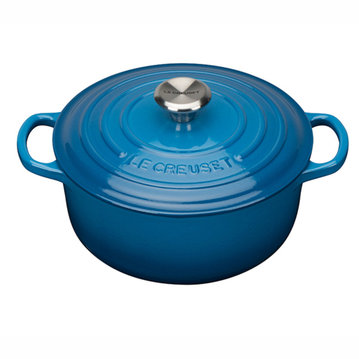 Le Creuset Кастрюля жаровня с крышкой 20 см синий Le Creuset 37843₽