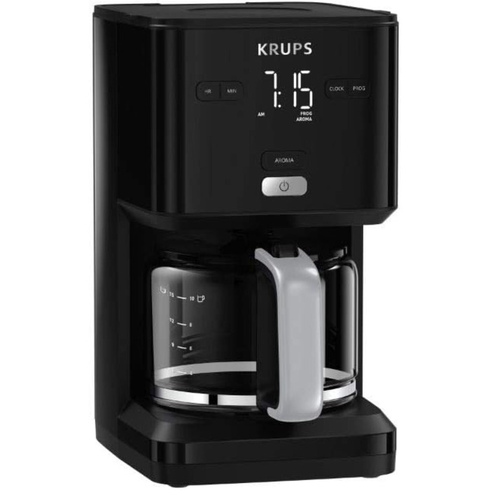 

Krups Кофеварка 1.25 л 1000 Вт KM6008 Smart'n Light Krups, Чёрный