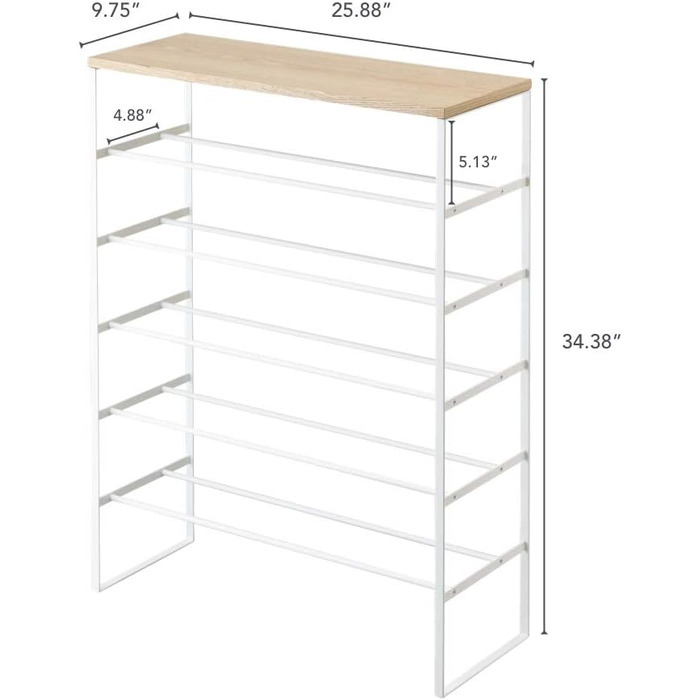 Полка для обуви с деревянной доской YAMAZAKI