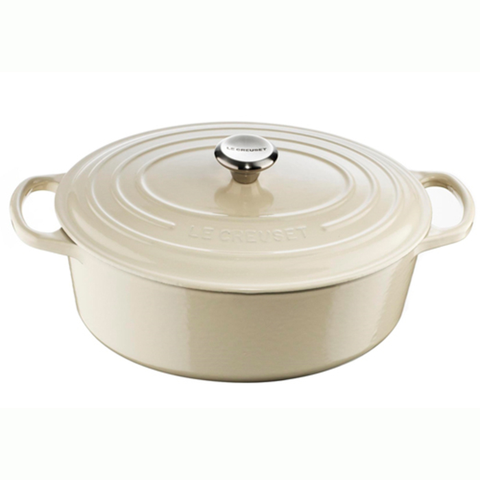 Гусятница / жаровня с крышкой 27 см, жемчужный Le Creuset