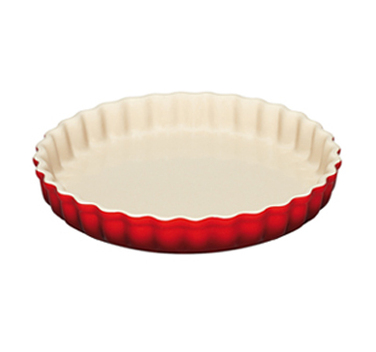Блюдо круглое волнистое для запекания 32 см, бордовое Le Creuset
