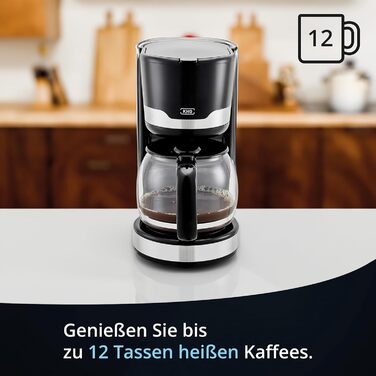 Кофемашина 1,5 л 1000 Вт Black KHG