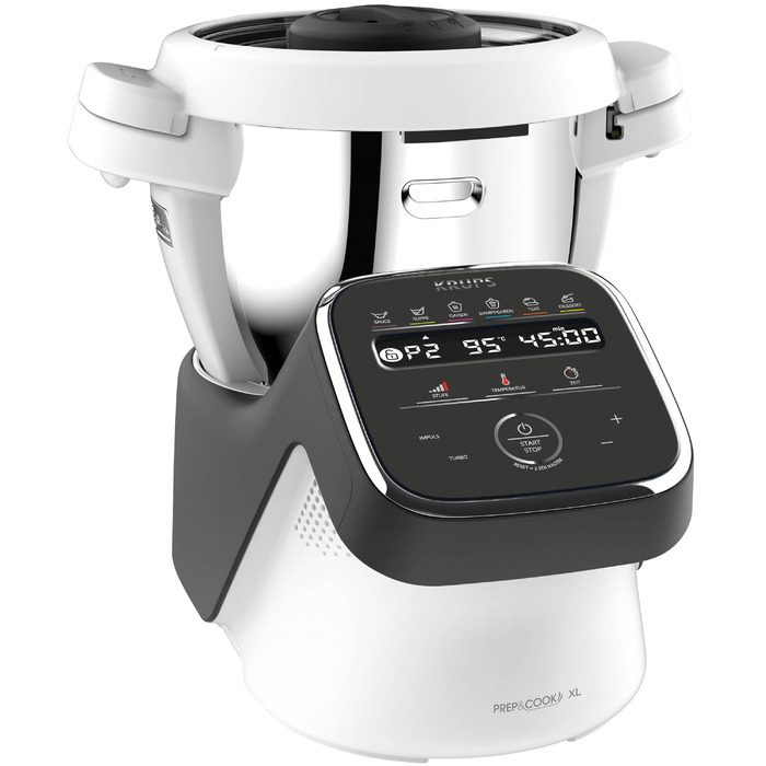 

Krups Кухонный комбайн c измельчителем HP 50A81, 35 х 31 х 32 см, белый Prep & Cook XL KRUPS