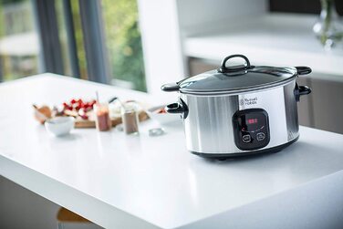 Мультиварка Russell Hobbs / 200 Вт / 6 л / 3 настройки температуры / нержавеющая сталь / черный