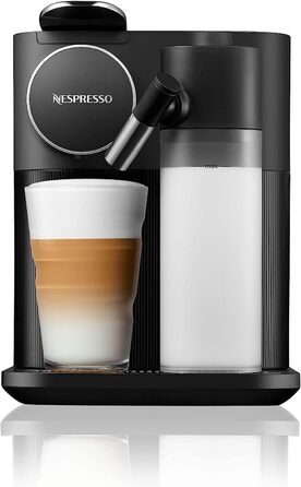 Кофемашина 1400 Вт с насадкой для вспенивания молока, черная Nespresso Gran Lattissima De'Longhi