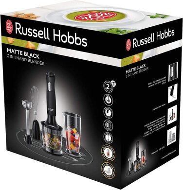 Набор из погружного блендера и миксера 3 в 1 Russell Hobbs