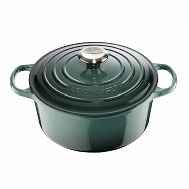 Кастрюля / жаровня с крышкой 26 см, океан Le Creuset