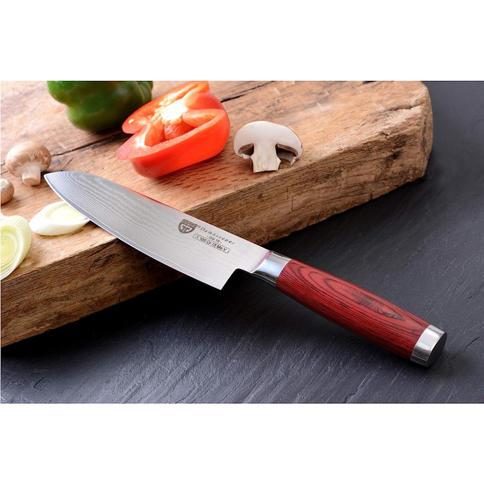 Нож из 67 слоев дамасской стали 17.5 см Santoku 074.56 GRÄWE