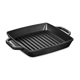 Сковорода гриль квадратная с двумя ручками 23 см Black Staub