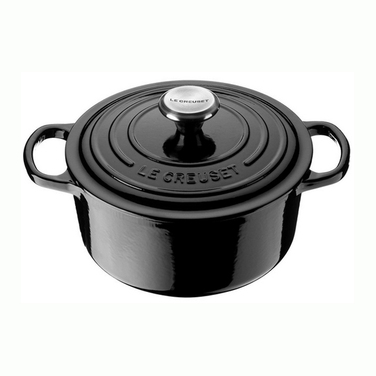 Кастрюля / жаровня с крышкой 16 см, черная Le Creuset