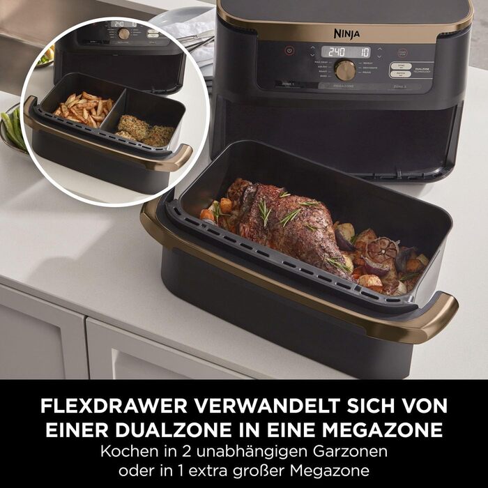 Фритюрница аэрогриль 10,4 л AF500EUCP Foodi FlexDrawer Ninja