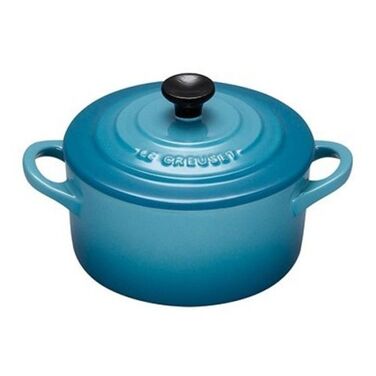 Мини-кастрюля / жаровня 10 см, бирюзовая Le Creuset