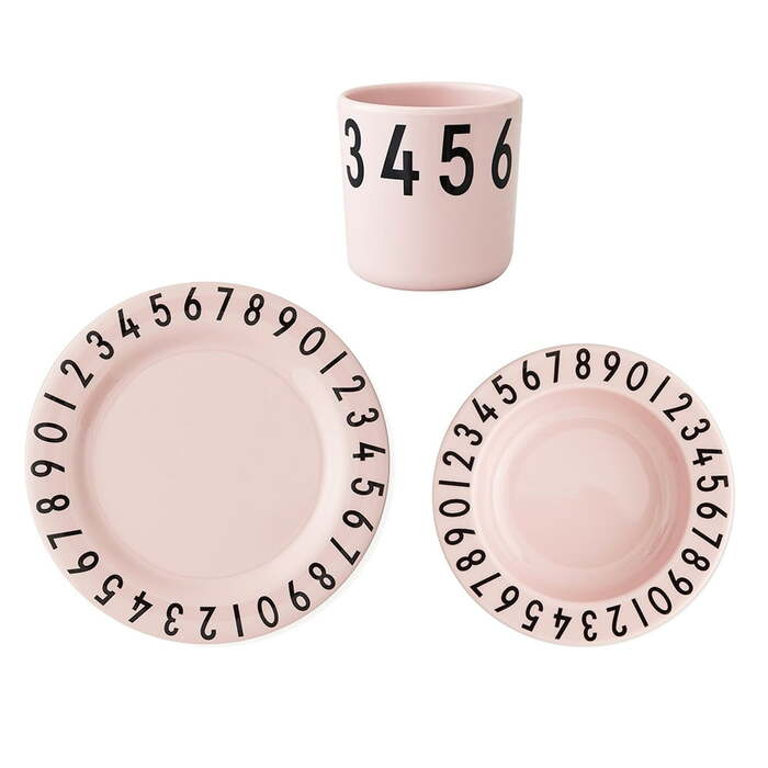 Design Letters Детский набор розовый Melamingeschirr-Set The Numbers Design Letters 9620₽