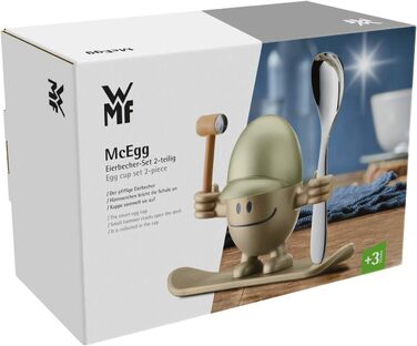 Подставка для яйца с ложкой, золотая McEgg WMF