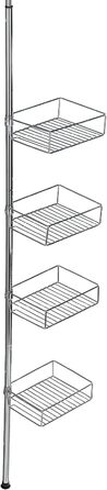 Телескопическая полка 25 x 65-275 x 20 см, глянцевая WENKO Domaso