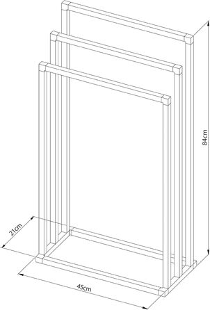 Сушилка для одежды, черная Sealskin Tube