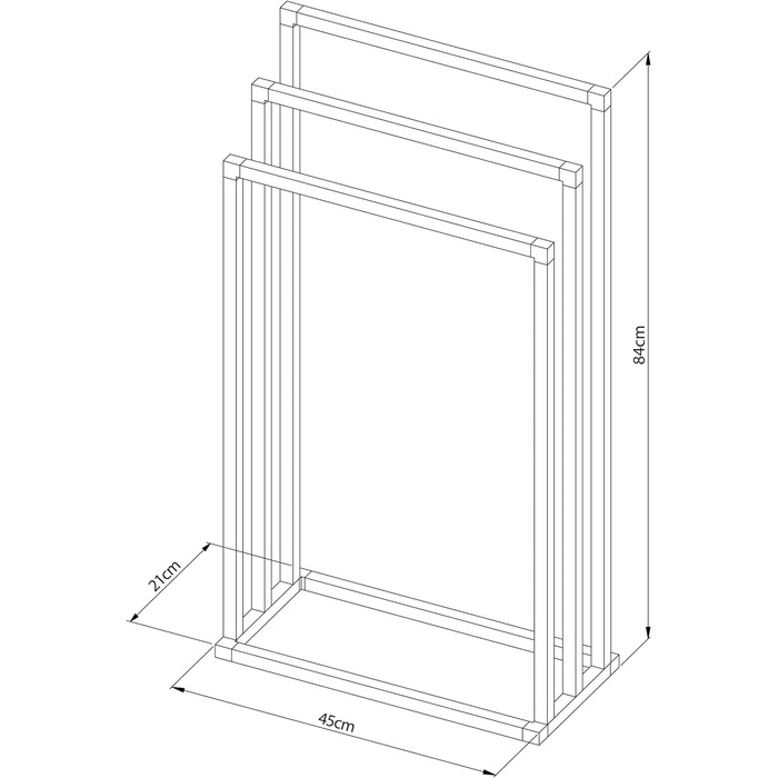 Сушилка для одежды, черная Sealskin Tube