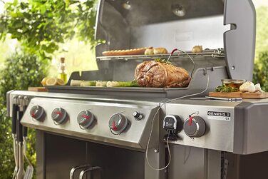 Термометр для мяса Weber 7205 iGrill 3 черного цвета, 5,6 x 6,6 x 6,4 см