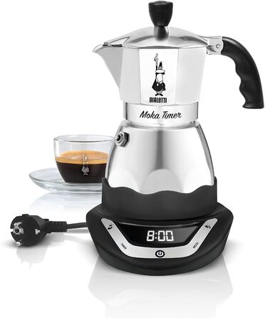 Кофеварка для эспрессо на 3 чашки 365 Вт TIMER Bialetti