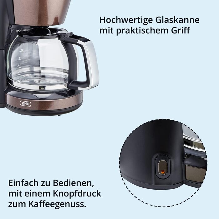 Кофемашина 1,25 л 1000 Вт Mokko Black KHG