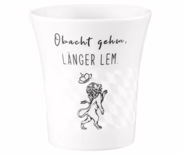 Кружка "Obacht gehm, Langer Lem" 0,4 л Diva Seltmann Weiden