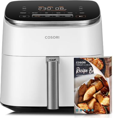 Фритюрница аэрогриль 6 л 1725 Вт White XXL TurboBlaze COSORI